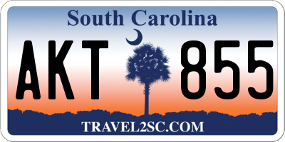 SC license plate AKT855