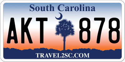 SC license plate AKT878