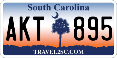 SC license plate AKT895