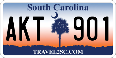 SC license plate AKT901