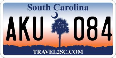 SC license plate AKU084