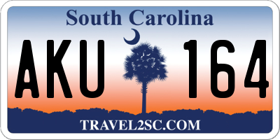 SC license plate AKU164