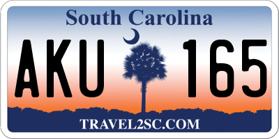 SC license plate AKU165