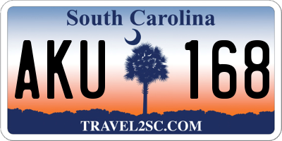 SC license plate AKU168