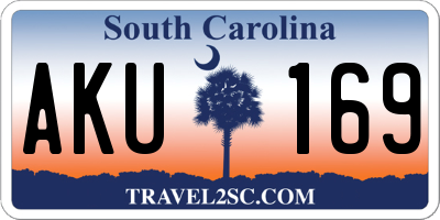SC license plate AKU169