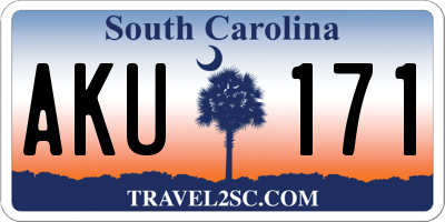 SC license plate AKU171