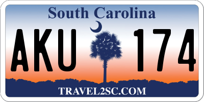 SC license plate AKU174