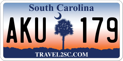 SC license plate AKU179
