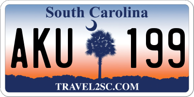 SC license plate AKU199