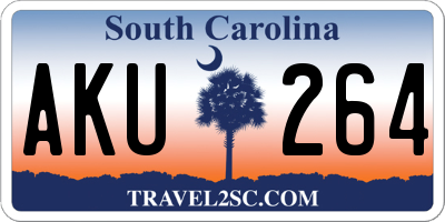 SC license plate AKU264