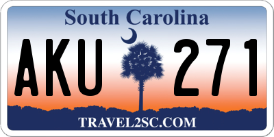SC license plate AKU271