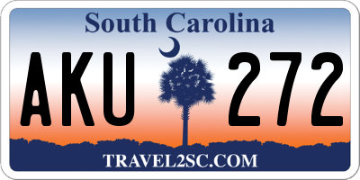 SC license plate AKU272