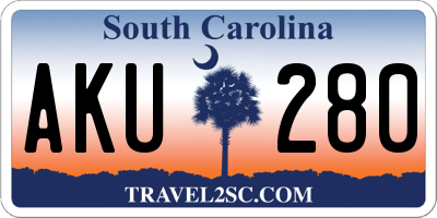 SC license plate AKU280