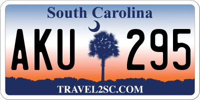 SC license plate AKU295