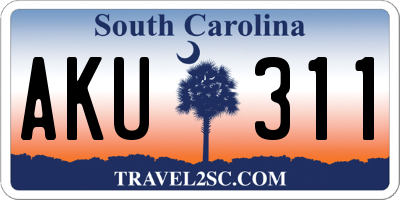SC license plate AKU311