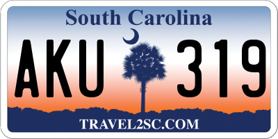 SC license plate AKU319