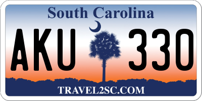 SC license plate AKU330