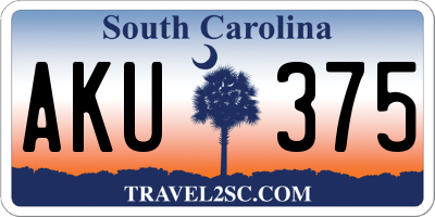 SC license plate AKU375