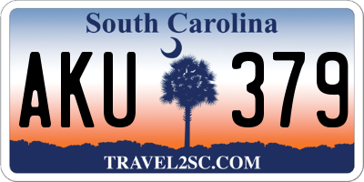 SC license plate AKU379