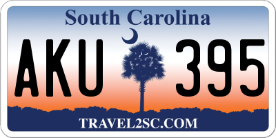 SC license plate AKU395