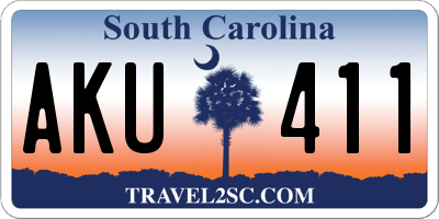 SC license plate AKU411