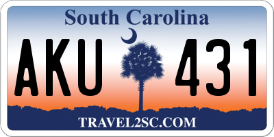 SC license plate AKU431