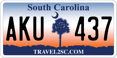 SC license plate AKU437