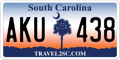 SC license plate AKU438
