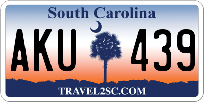 SC license plate AKU439