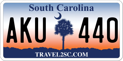 SC license plate AKU440