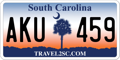 SC license plate AKU459