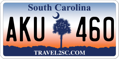 SC license plate AKU460