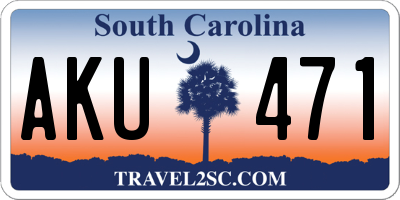 SC license plate AKU471