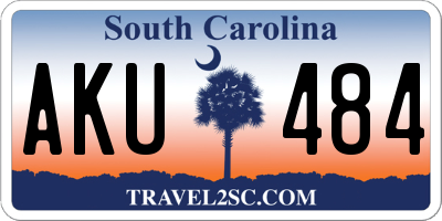 SC license plate AKU484