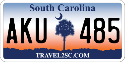 SC license plate AKU485