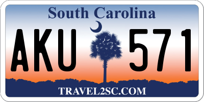 SC license plate AKU571