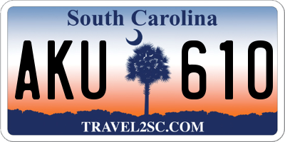 SC license plate AKU610