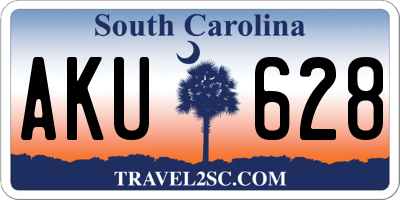 SC license plate AKU628