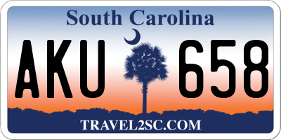 SC license plate AKU658