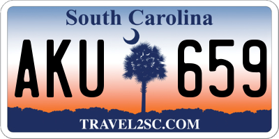 SC license plate AKU659