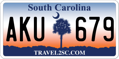 SC license plate AKU679