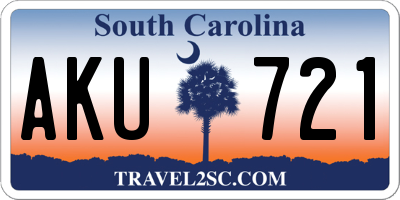 SC license plate AKU721