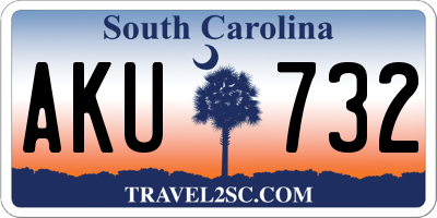 SC license plate AKU732