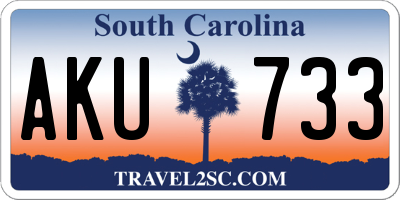 SC license plate AKU733