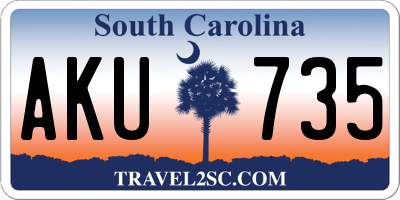 SC license plate AKU735