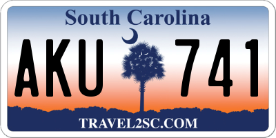 SC license plate AKU741