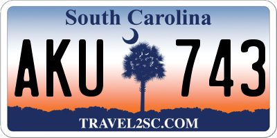 SC license plate AKU743