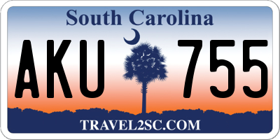 SC license plate AKU755