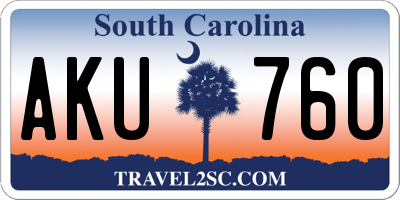 SC license plate AKU760