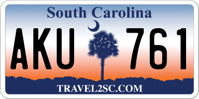 SC license plate AKU761
